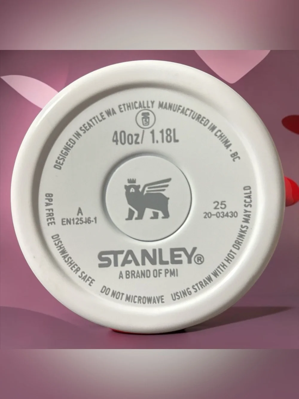 NIB Stanley Red Special Edition Hello Kitty 40oz Tumbler in Gift Box! Glows! - Picture 4 of 8